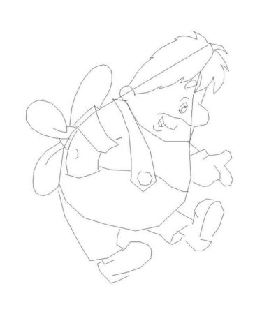 Малыш и Карлсон срисовать