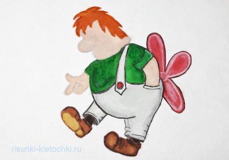 Нарисовать Карлсона поэтапно