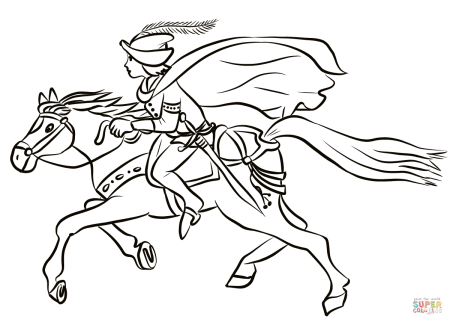 Раскраска на коне