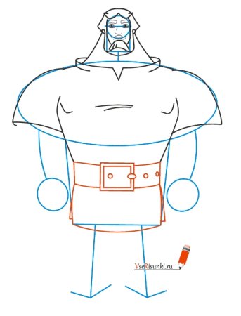 Илья Муромец рисунок пошагово