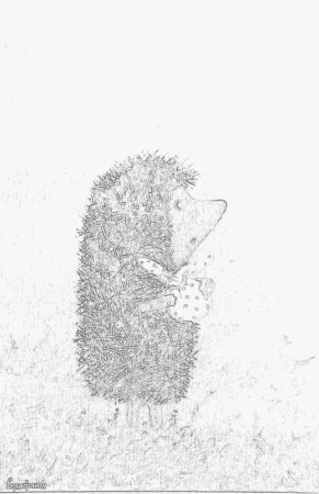 Ежик в тумане раскраска