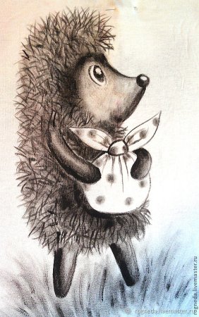 Ежик в тумане раскраска