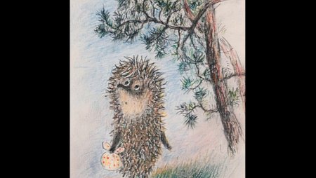 С можжевеловыми веточками Ежик