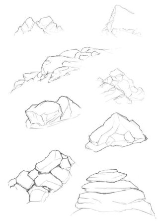 Скала эскиз