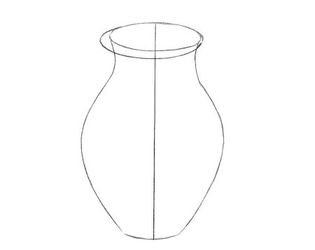 Симметричное рисование вазы