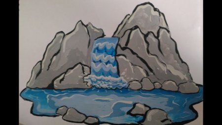 Горы рисунок