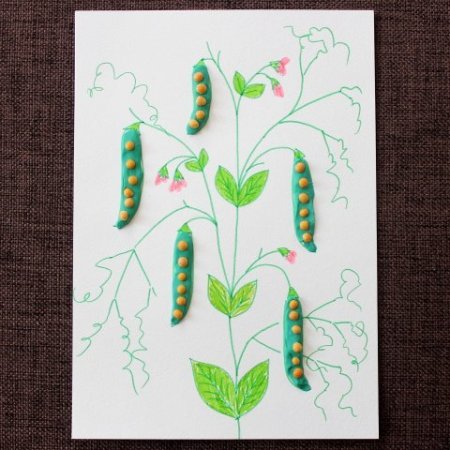 Поделка гороховый стручок