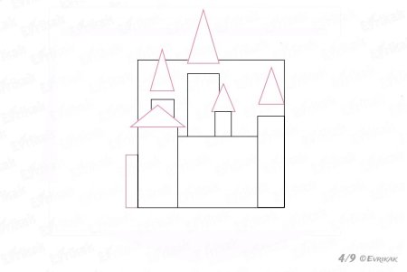 Рисунок к пьесе м.Мусоргского "старый замок".