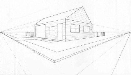 Рисование зданий в перспективе