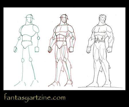 Пошаговое рисование комиксов