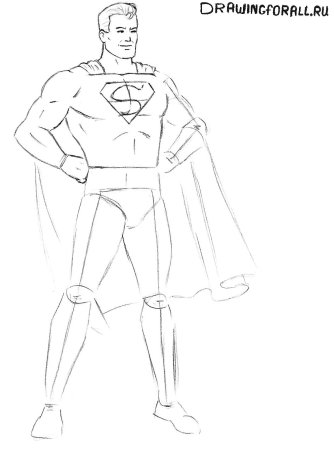 Пошаговые рисунки супергероев