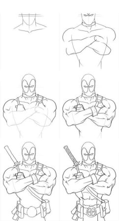 Поэтапное рисование персонажей