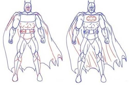 Пошагово рисование Супергерои