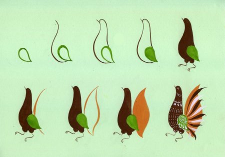 Городецкая роспись Городецкий фазан