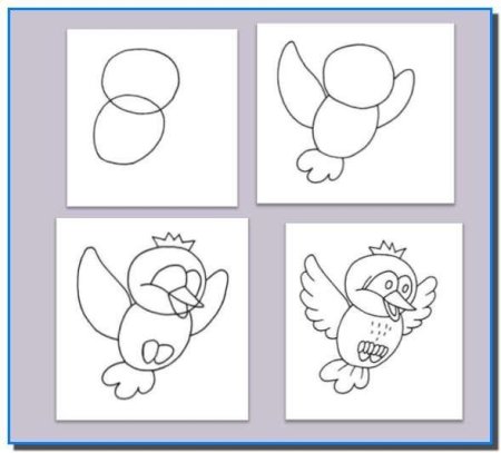Пошаговые схемы рисования для детей