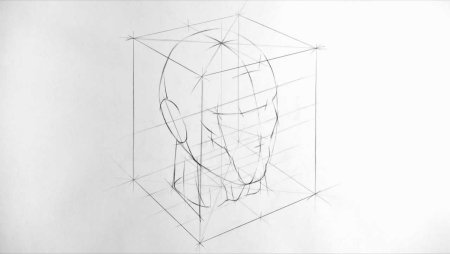 Рисование головы в перспективе