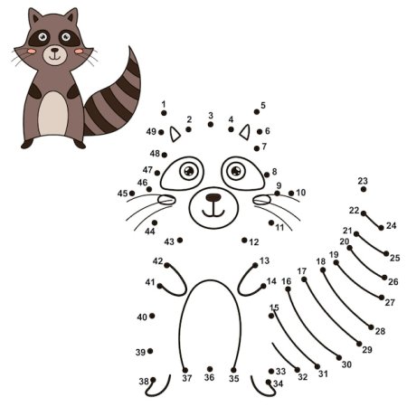 Енот рисунок для срисовки легкие