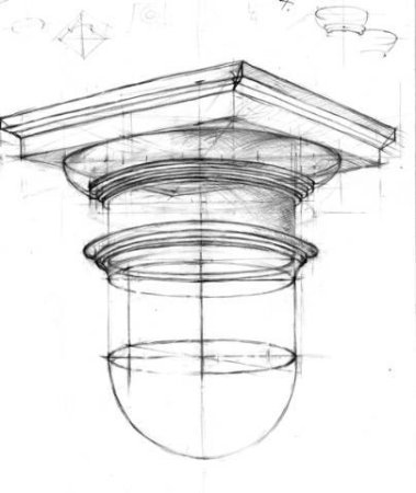 Капитель дорической колонны построение