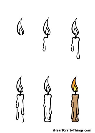 Рисование свечкой