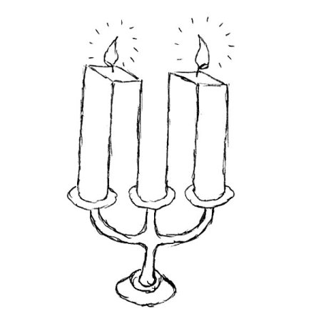 Подсвечник рисунок