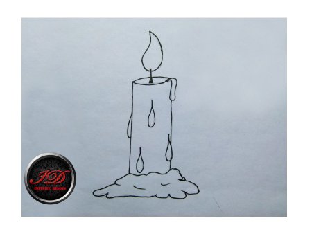 Свеча рисунок маркерами