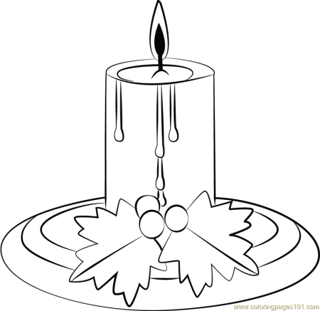 Новогодние свечи рисовать