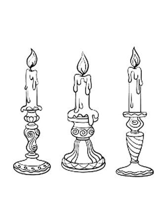 Подсвечник рисунок