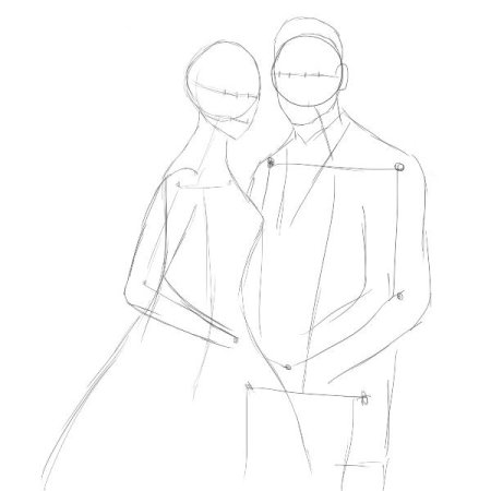 Рисунок на свадьбу карандашом поэтапно