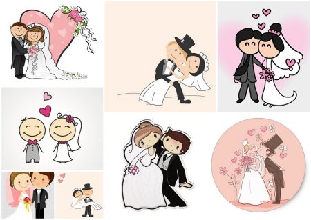 Свадебные картинки для распечатки