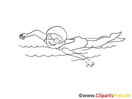 Пловец рисунки для рисования
