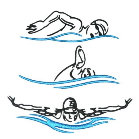 Пловец эскиз