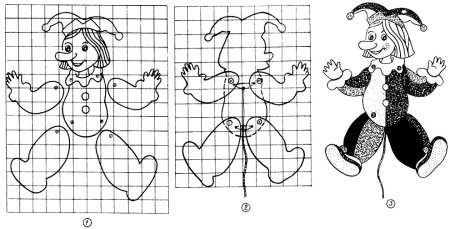 Клоун подвижная игрушка