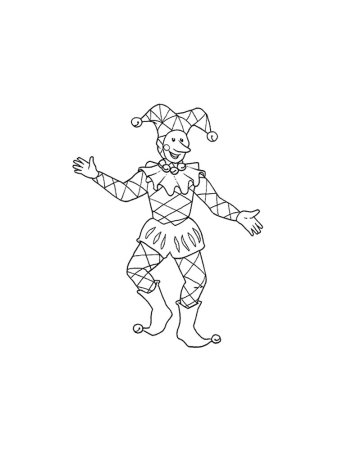 Арап из балета петрушка раскраска