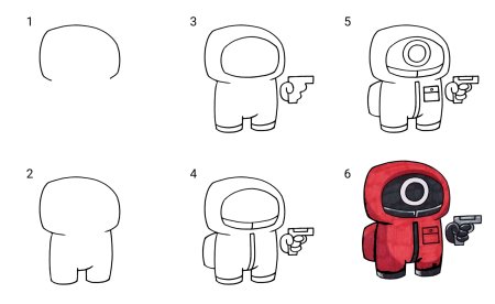 Амонг АС игра в кальмара