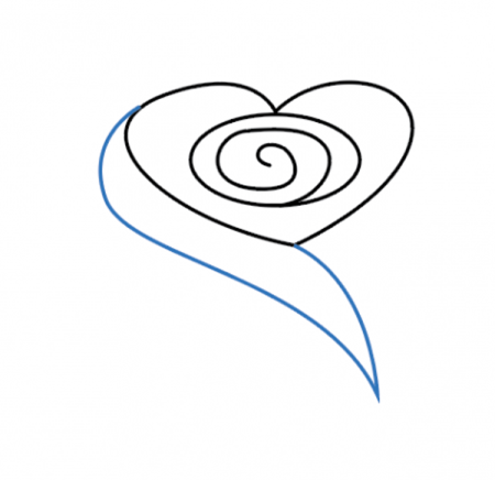 Сердце карандашом