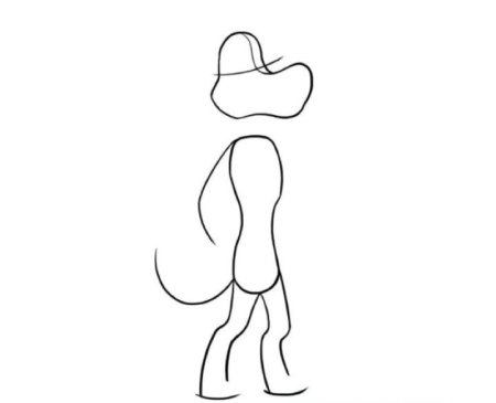 Нарисовать шарика из Простоквашино