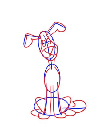 Нарисовать шарика из Простоквашино поэтапно