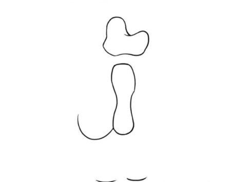 Нарисовать шарика из Простоквашино легко