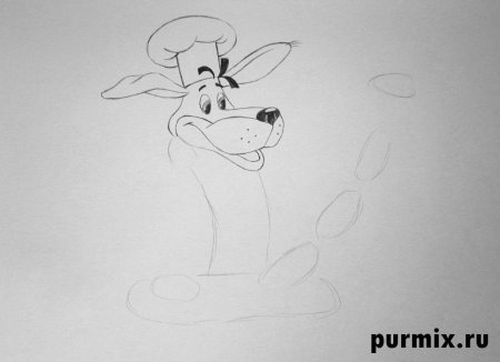 Шарик из Простоквашино рисунок карандашом