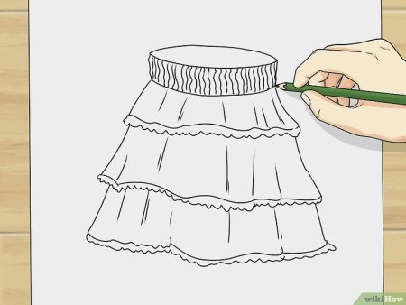 Рисование юбки