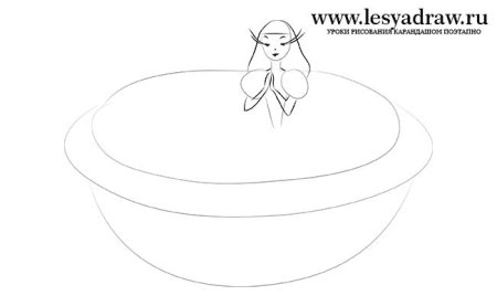 Дюймовочка раскраска из сказки Андерсена