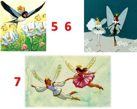 Герои Дюймовочки шаблон для вырезания