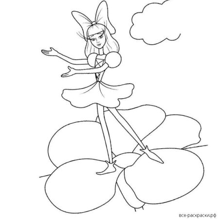 Ганс христиан Андерсен Дюймовочка раскраски