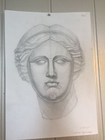 Голова Дианы, гипс (арт.10-125)