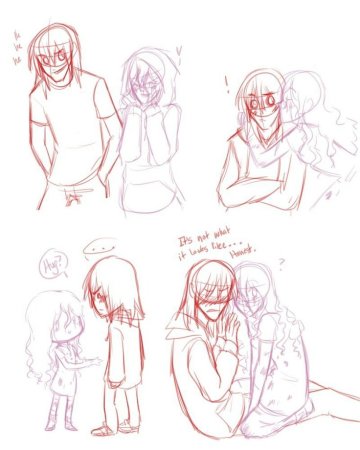 Рисунки крипипасты для срисовки