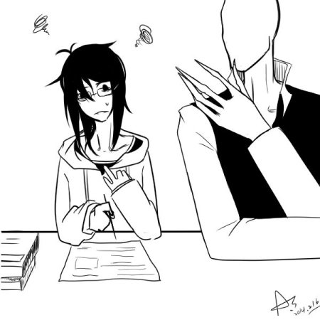 Манекены крипипасты для рисования