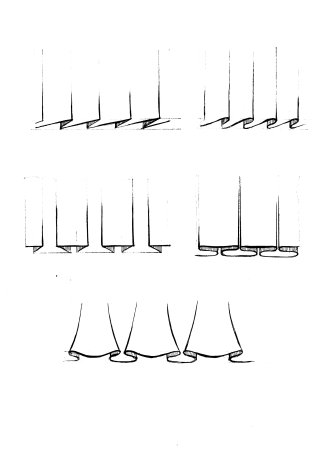 Рисование складок