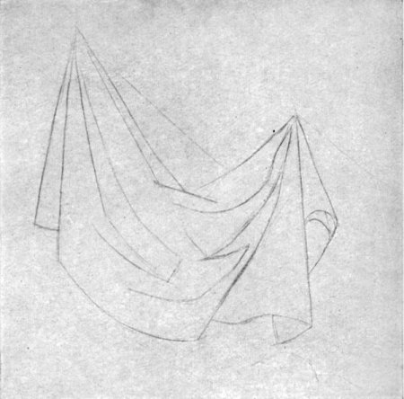 Этапы рисования драпировки