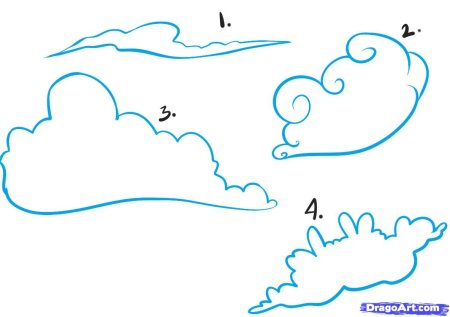 Как нарисовать облака