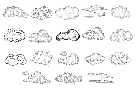 Облака нарисованные